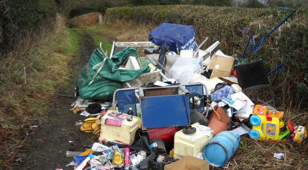 Shocking fly-tipping photos from across Wrexham …