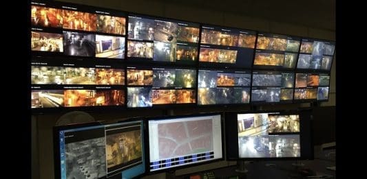 CCTV control room Wrexham