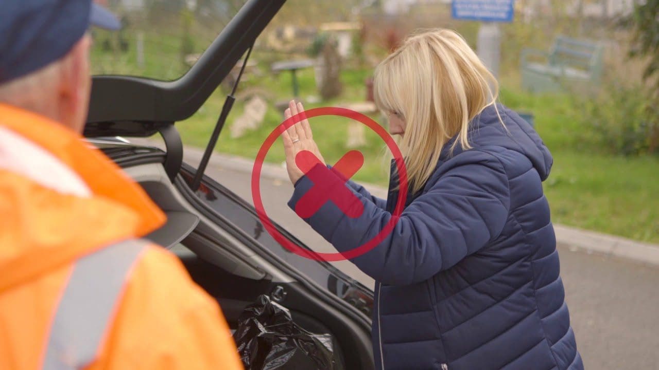 Zero tolerance for abuse of staff at our recycling centres