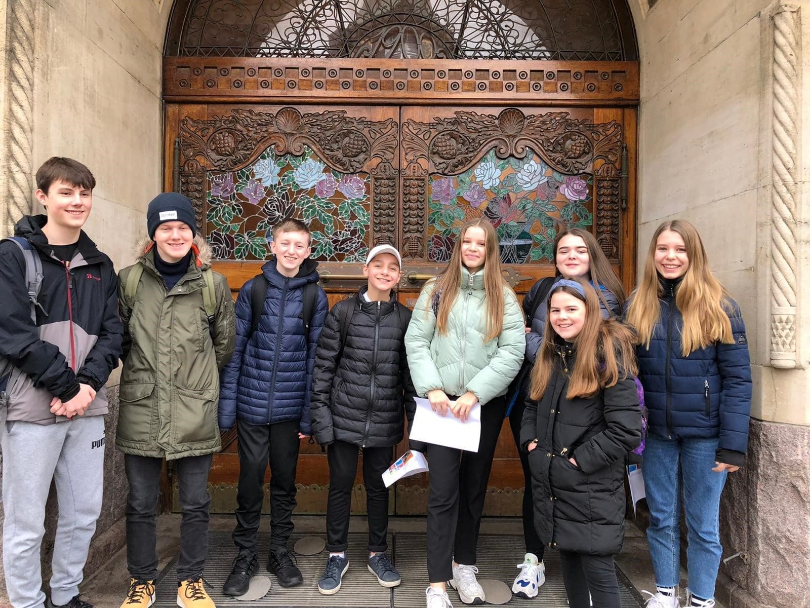 Ysgol Bryn Alyn pupils on their recent trip to Denmark