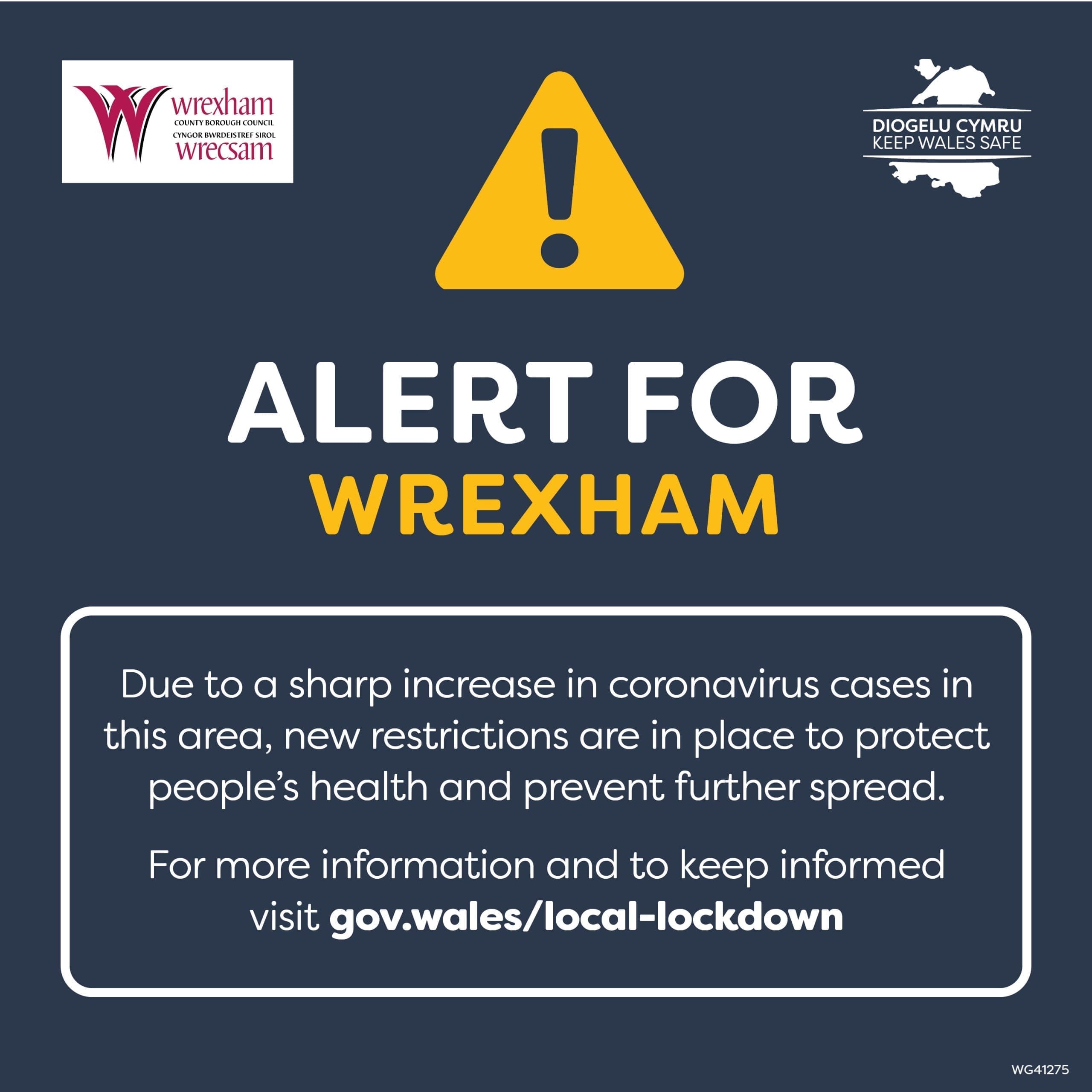 Extra restrictions in Wrexham