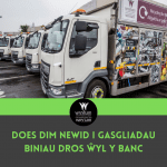 Does dim newid i gasgliadau biniau dros ŵyl y banc