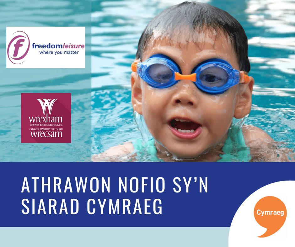 Athrawon Nofio sy’n siarad Cymraeg