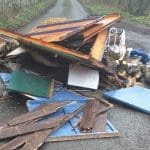 Fly-tipping in Marford