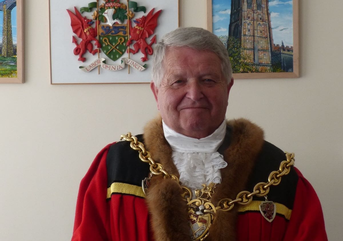 Mayor of Wrexham, Councillor Brian Cameron