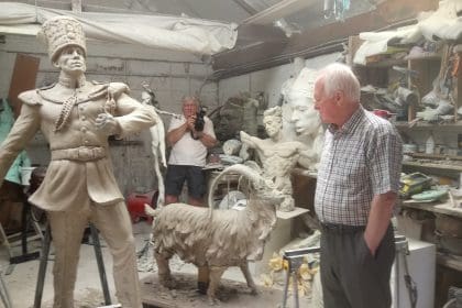 The Royal Welch Fusiliers sculpture in Wrexham