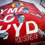 Yma o hyd mural