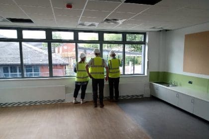 Gwaith yn Ysgol yr Hafod yn tynnu at ei derfyn…