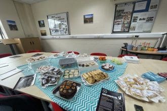 Young people hold bake sale to support male suicide prevention charity