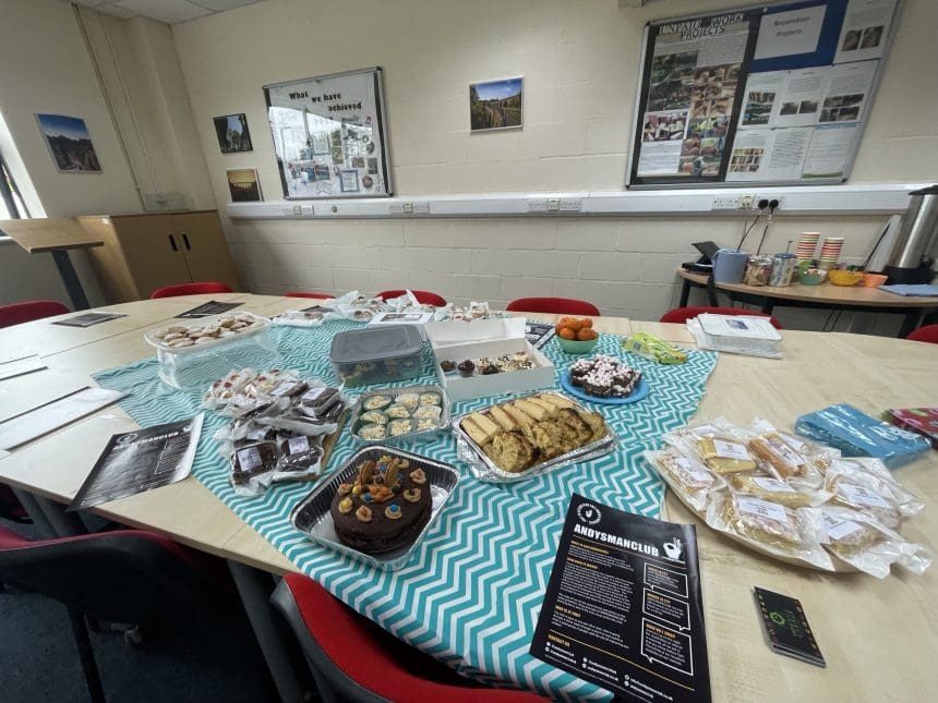 Young people hold bake sale to support male suicide prevention charity